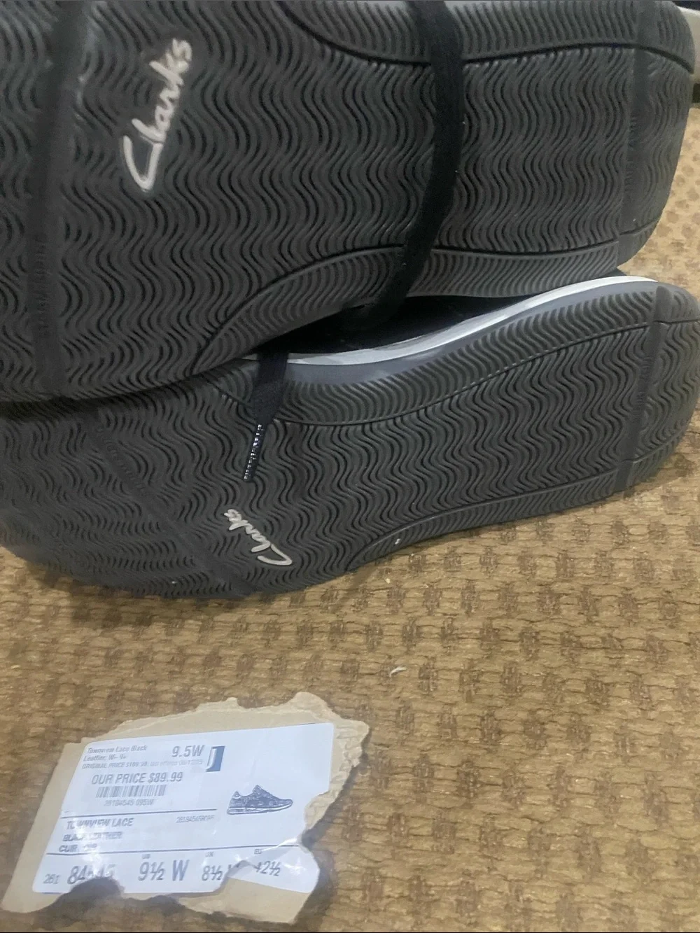 Clarks sleek leather